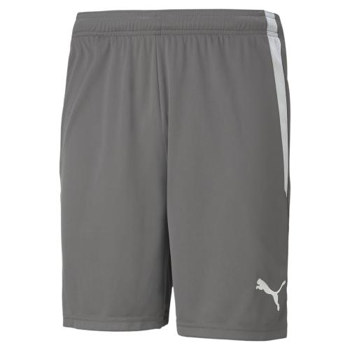 Puma teamLIGA Shorts - Smoked Pearl-Puma White (Grösse: S) von Puma