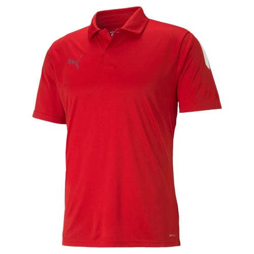 Puma teamLIGA Sideline Polo - Puma Red-Puma White (Grösse: M) von Puma