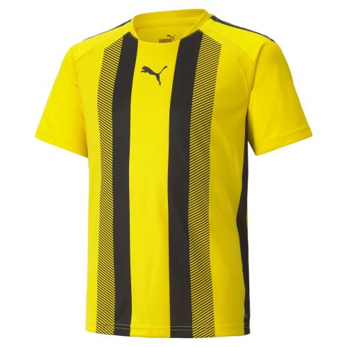 Puma teamLIGA Striped Jersey Jr - Cyber Yellow-Puma Black (Grösse: 128) von Puma