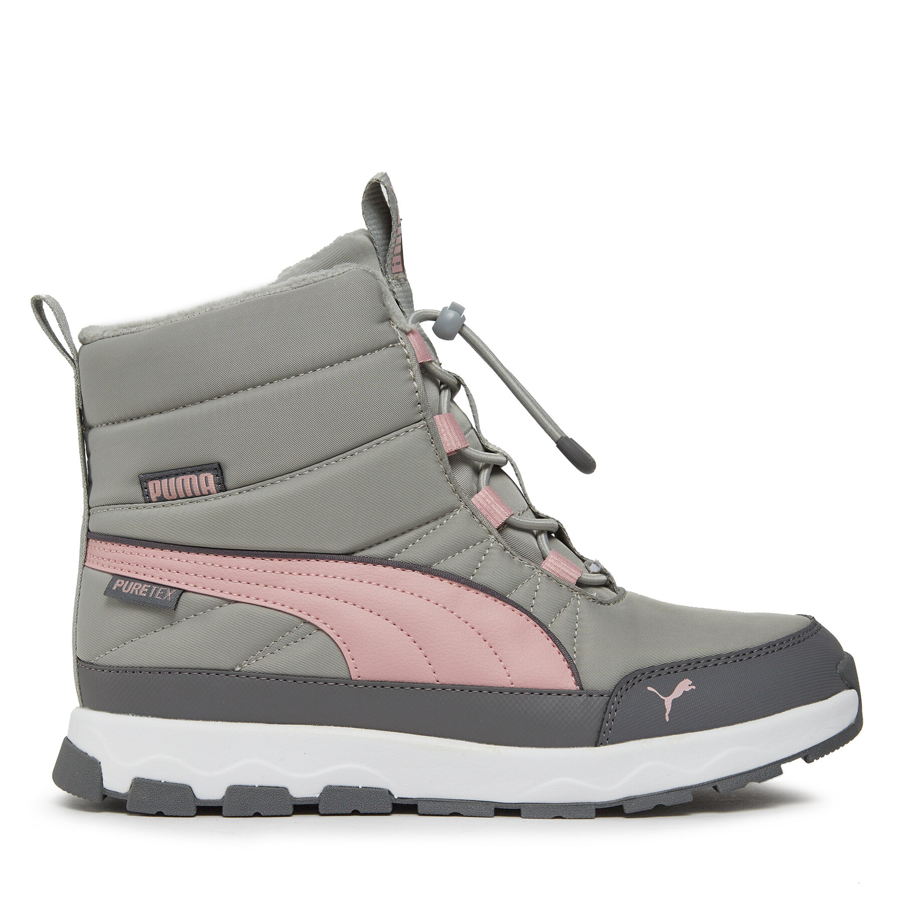 Schneeschuhe Puma Evolve Boot Puretex Jr 392647 03 Smokey Gray-Future Pink-Puma White von Puma