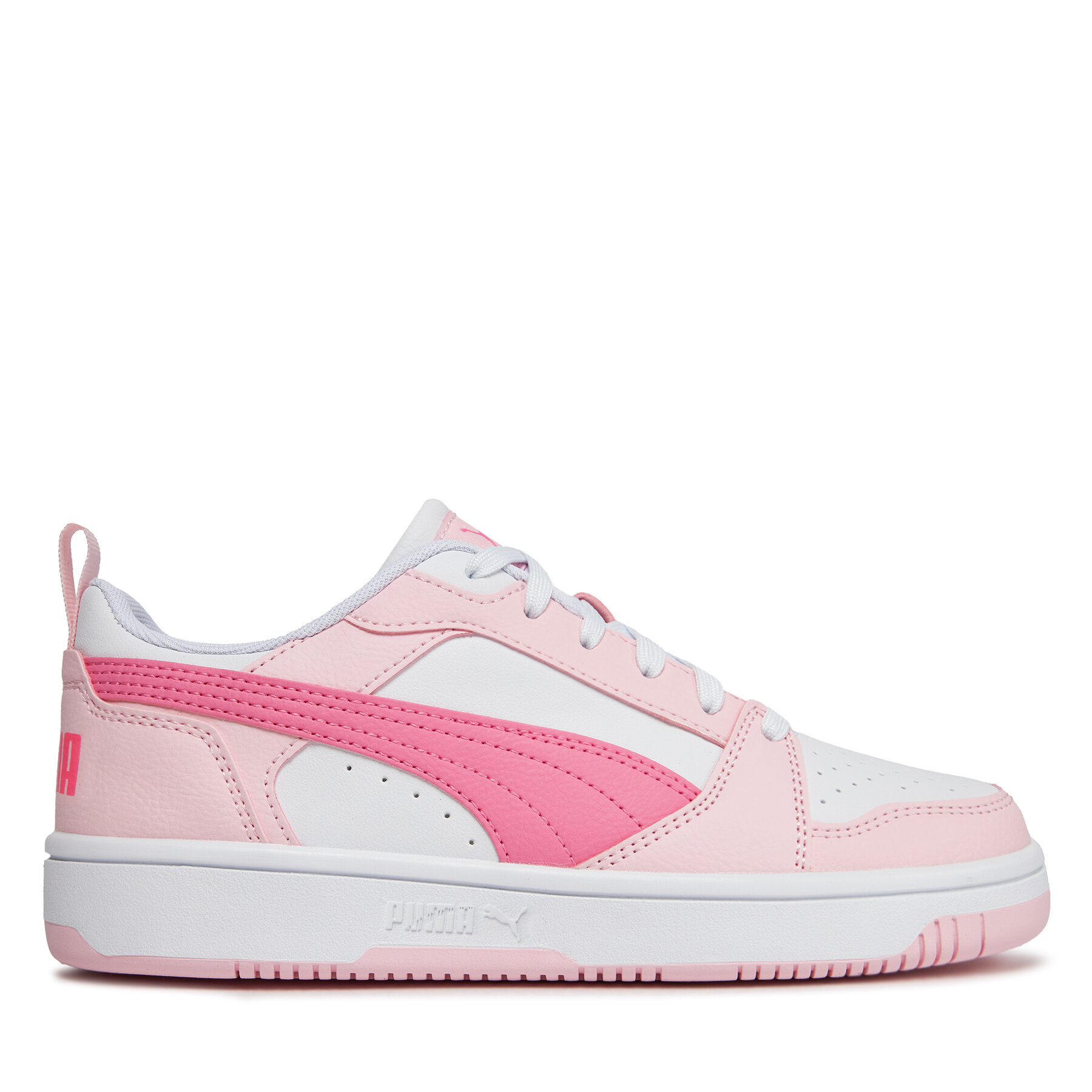 Sneakers Puma Puma Rebound V6 Lo Jr 393833 08 Puma White/Fast Pink/Whisp Of Pink von Puma