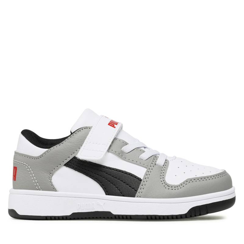 Sneakers Puma Rebound Layup Lo SL V PS 370492 20 Puma White-Puma Black-Concrete Gray-For All Time Red von Puma