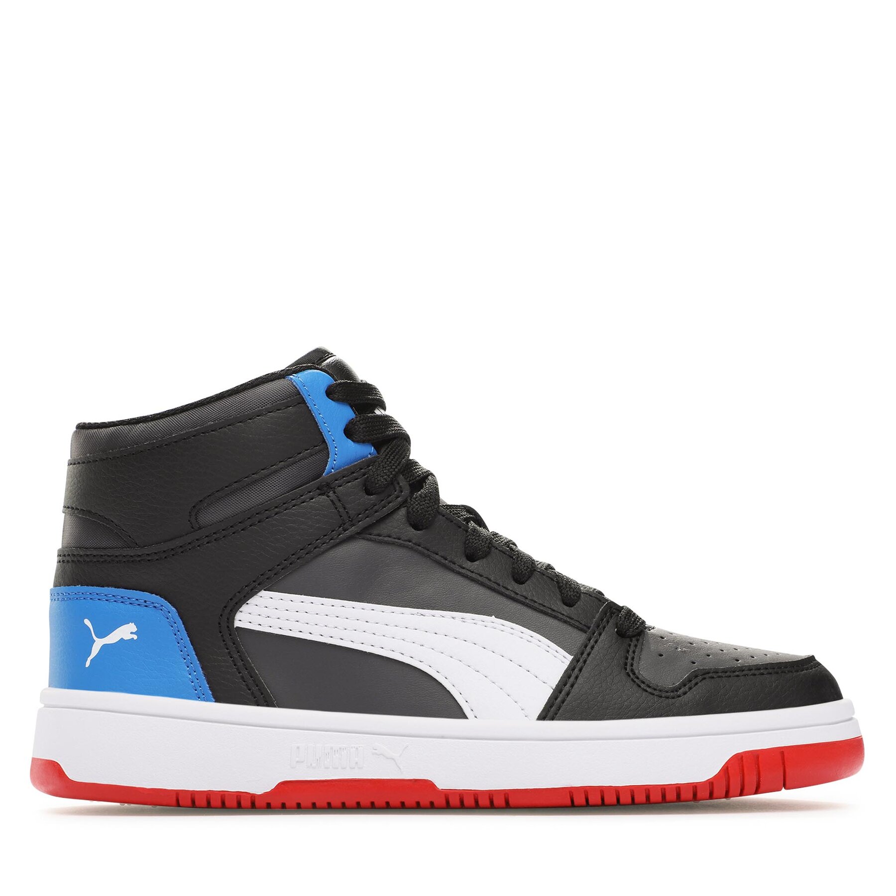 Sneakers Puma Rebound Layup Sl Jr 370486 24 Dark Coal-Puma White-Puma Black-Racing Blue-For All Time Red von Puma