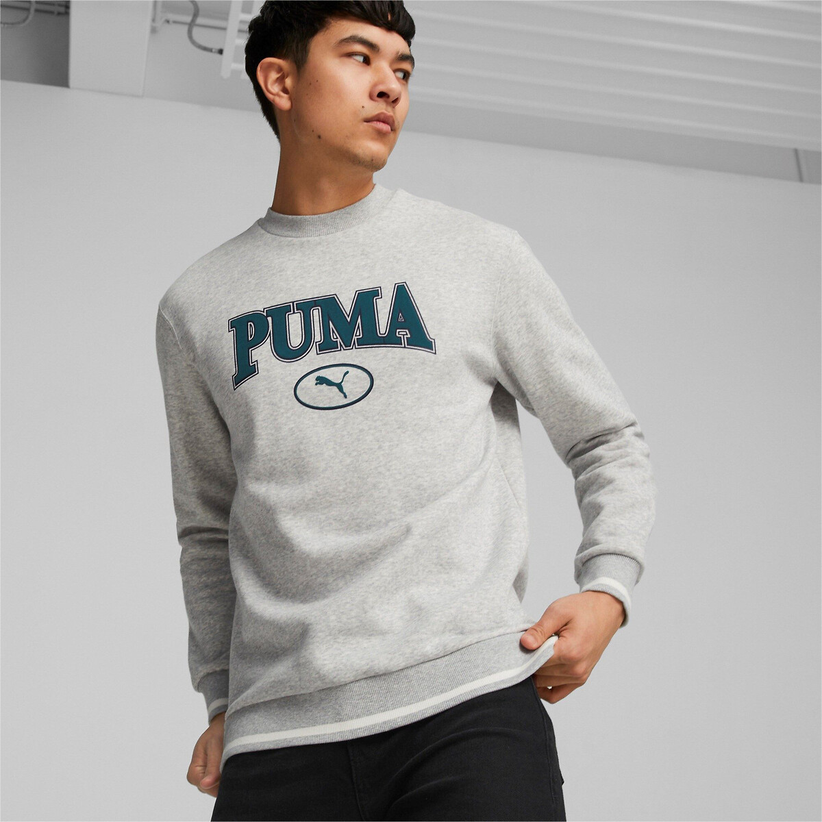 Sweatshirt mit Rundhalsausschnitt und grossem Logo-Print von Puma
