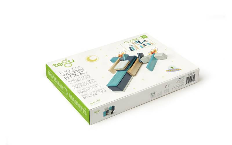 TEGU Spiel »Blau - Classic 24 Teile«, (24 tlg.) von Tegu