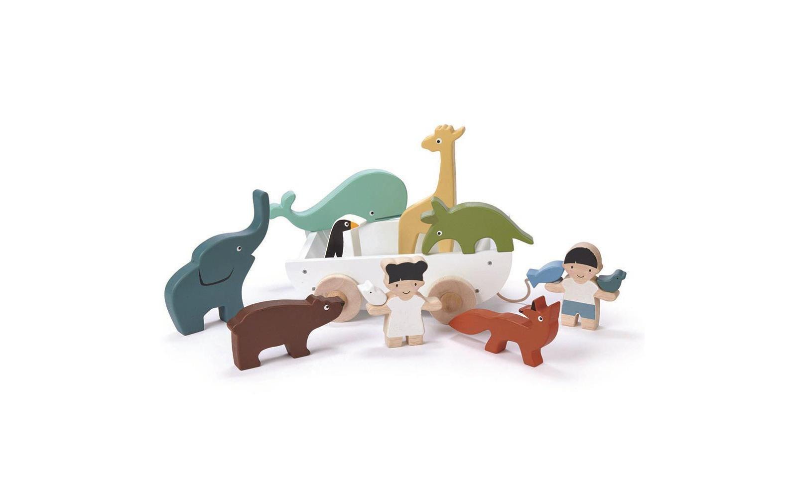 Tender Leaf Toys Lernspielzeug »Beschäftigungsspielzeug Boot mit Tieren« von Tender Leaf Toys