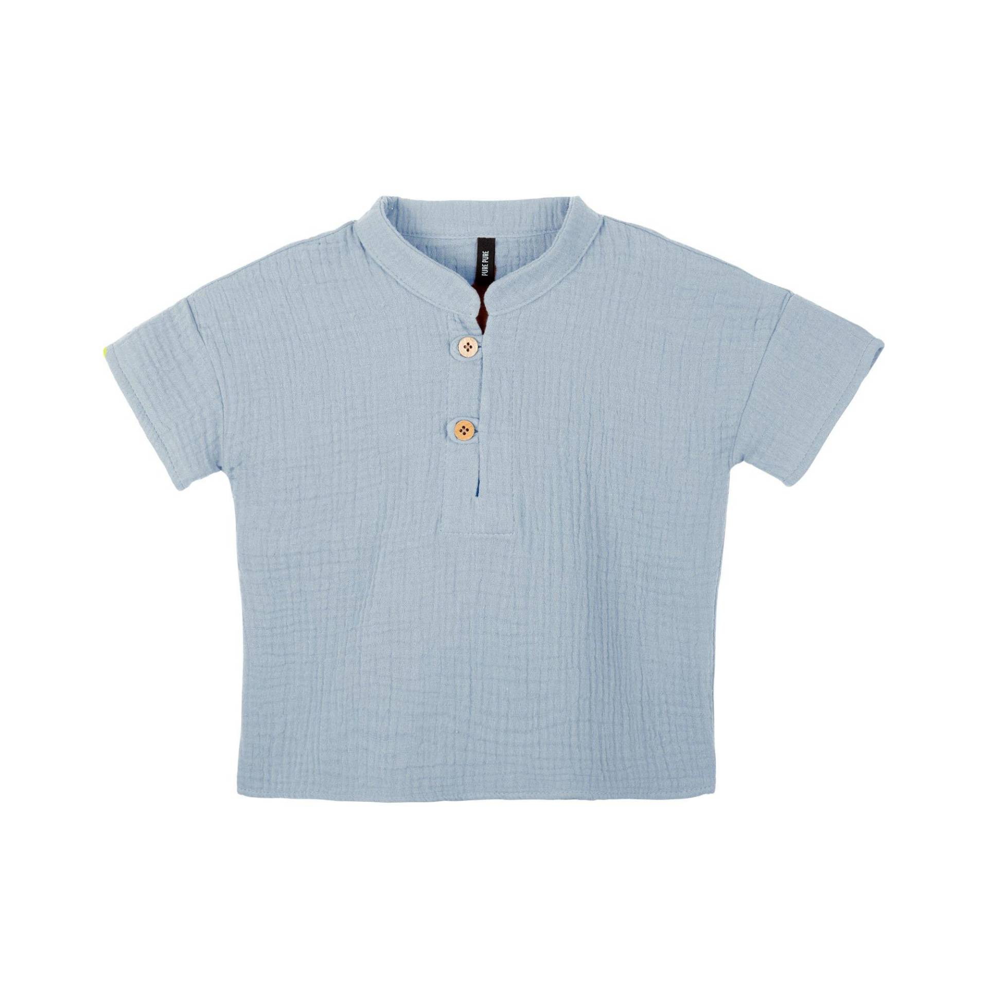Kleinkinder T-shirt Light-blue Jungen Blau 110 von Pure Pure