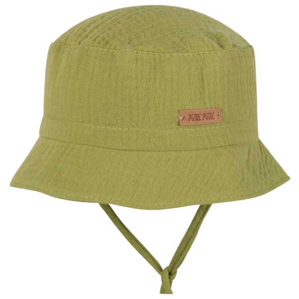 Pure Pure - Kid's Binde-Hut Mull - Hut Gr 43 cm oliv Pure Pure - Kid's Binde-Hut Mull - Hut Gr 43 cm oliv von Pure Pure