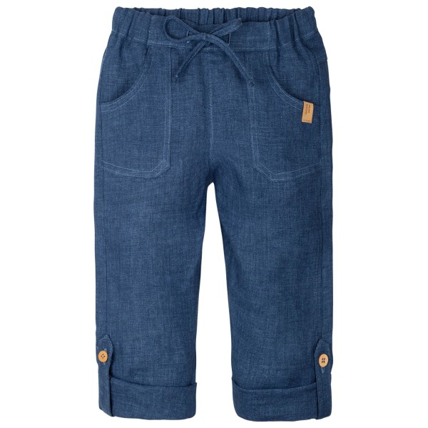 Pure Pure - Kid's Hose Leinen mit Taschen - Freizeithose Gr 92 blau von Pure Pure
