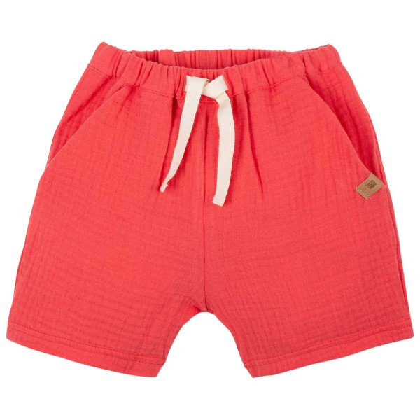 Pure Pure - Kid's Mini-Shorts Mull Uni - Shorts Gr 92 rot von Pure Pure