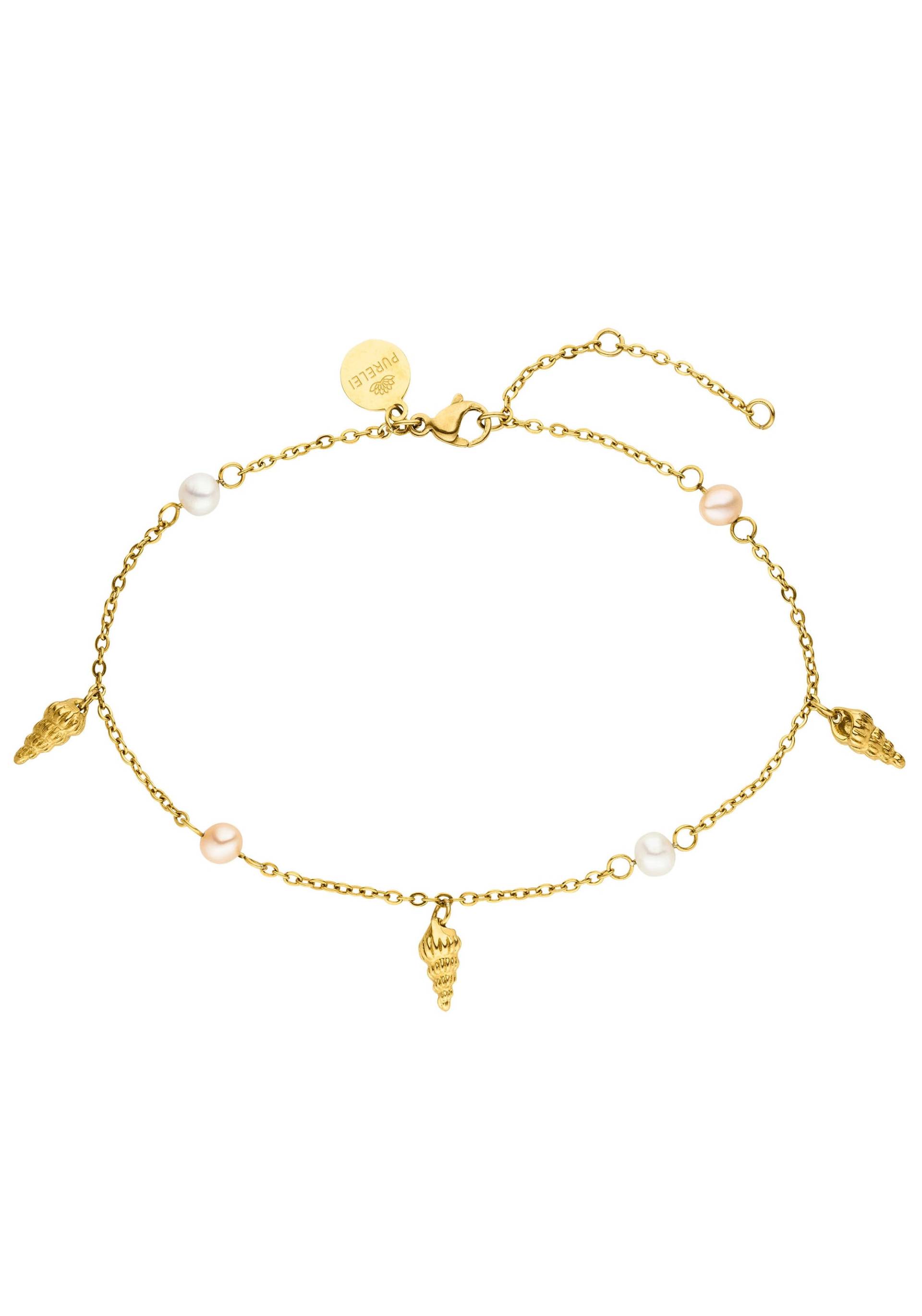 Purelei Fusskette mit Anhänger »Schmuck Geschenk Akala, Muschel, 2032-AnkletBracelet-Akala-Goldfarben«, mit Süsswasserzuchtperle Purelei Fusskette mit Anhänger »Schmuck Geschenk Akala, Muschel, 2032-AnkletBracelet-Akala-Goldfarben«, mit Süsswasserzuchtperle von Purelei