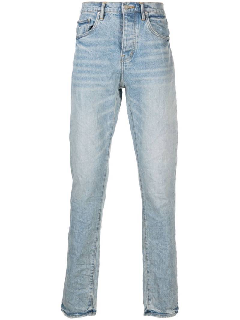 Purple Brand P005 mid-rise slim-leg jeans - Blue von Purple Brand