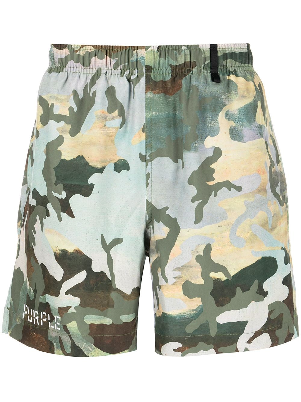 Purple Brand camouflage-print swim shorts - Green von Purple Brand