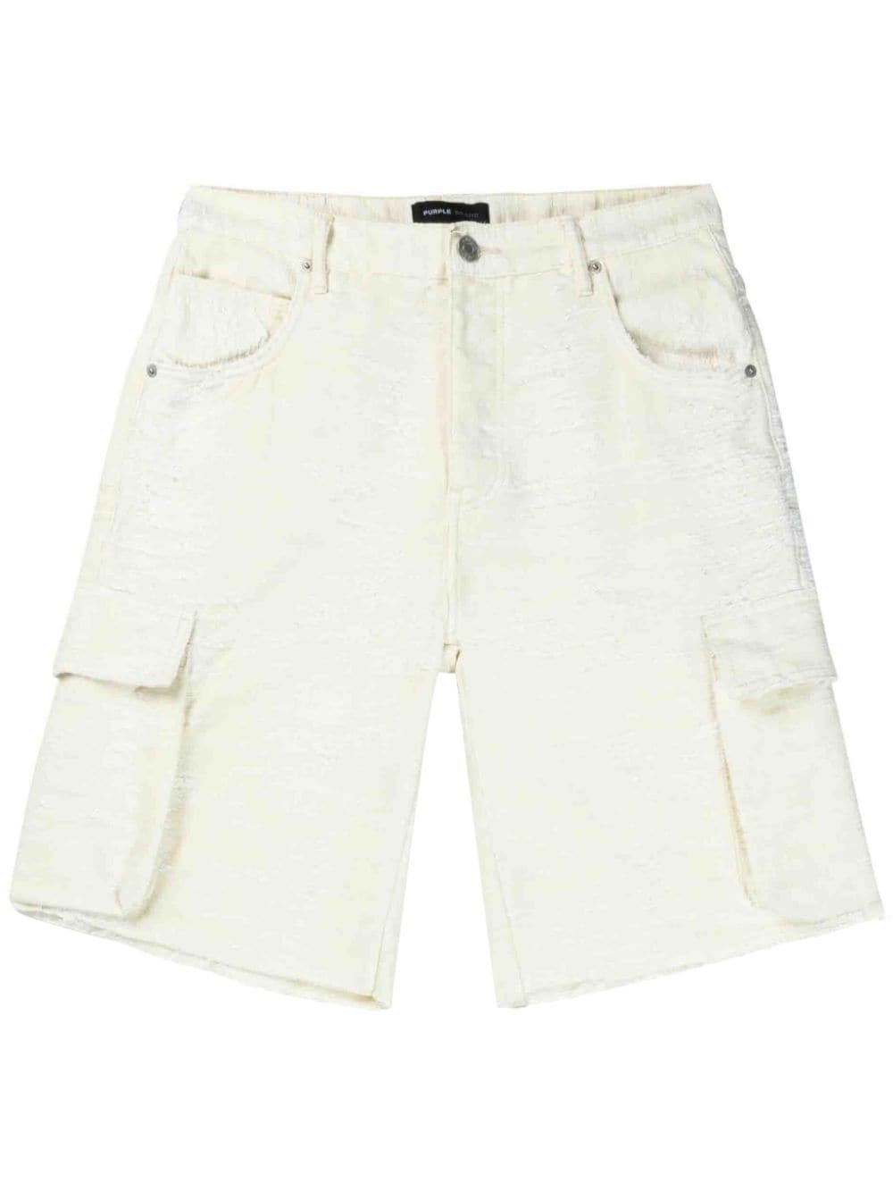 Purple Brand cargo cotton-blend shorts - White von Purple Brand