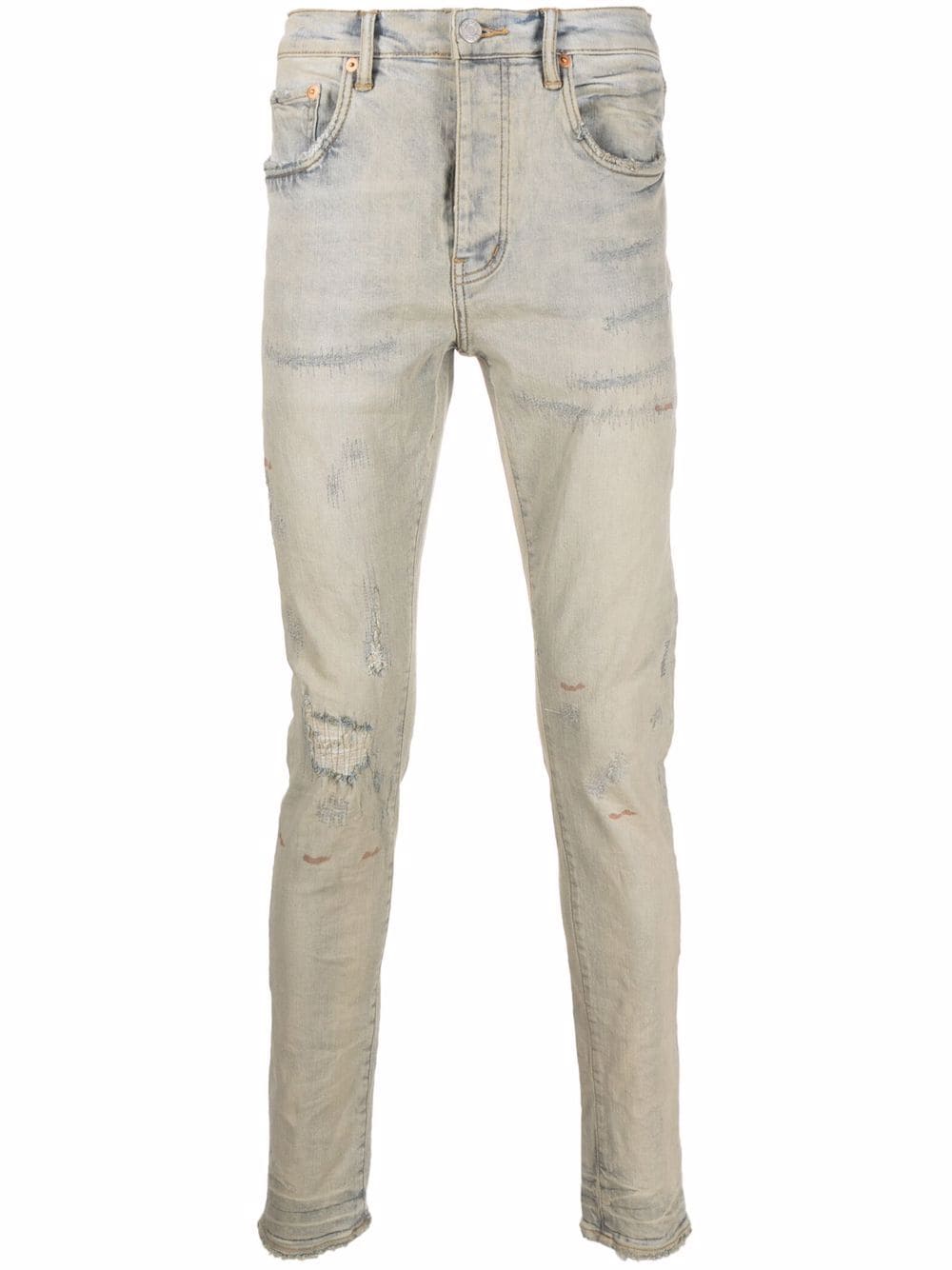 Purple Brand distressed skinny jeans - Blue von Purple Brand