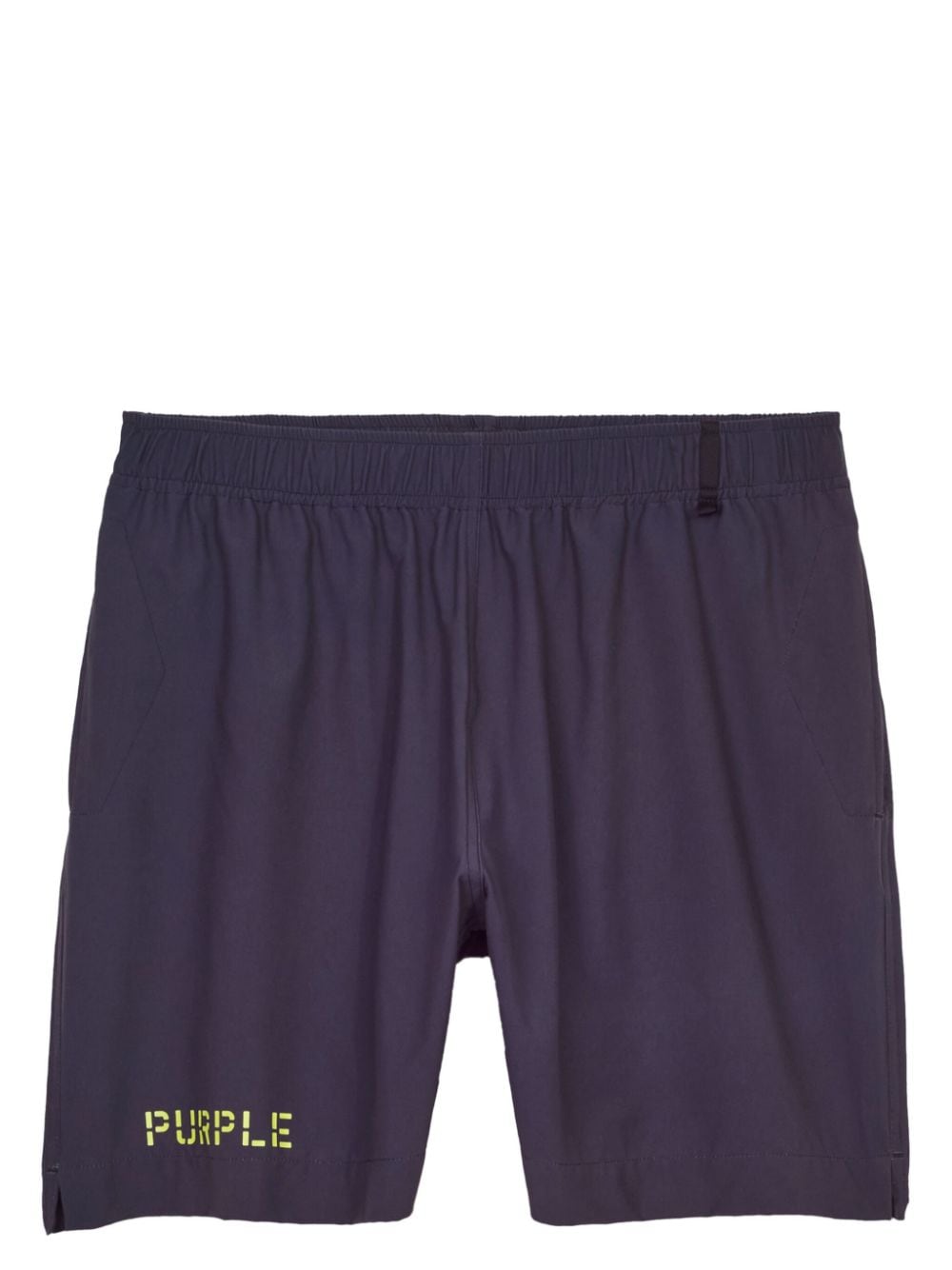 Purple Brand logo-print swim shorts - Black von Purple Brand