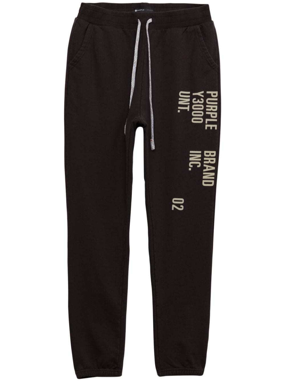 Purple Brand logo-print track pants - Black von Purple Brand