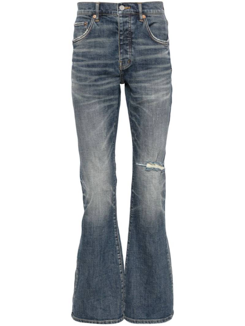 Purple Brand mid-rise flared jeans - Blue von Purple Brand