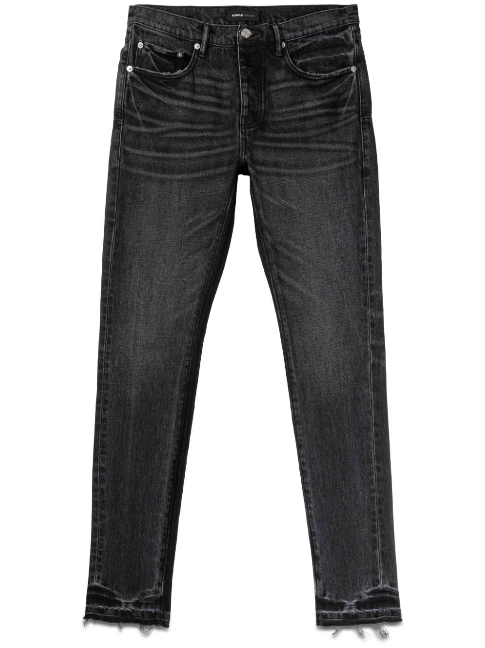 Purple Brand mid-rise slim-fit jeans - Black von Purple Brand