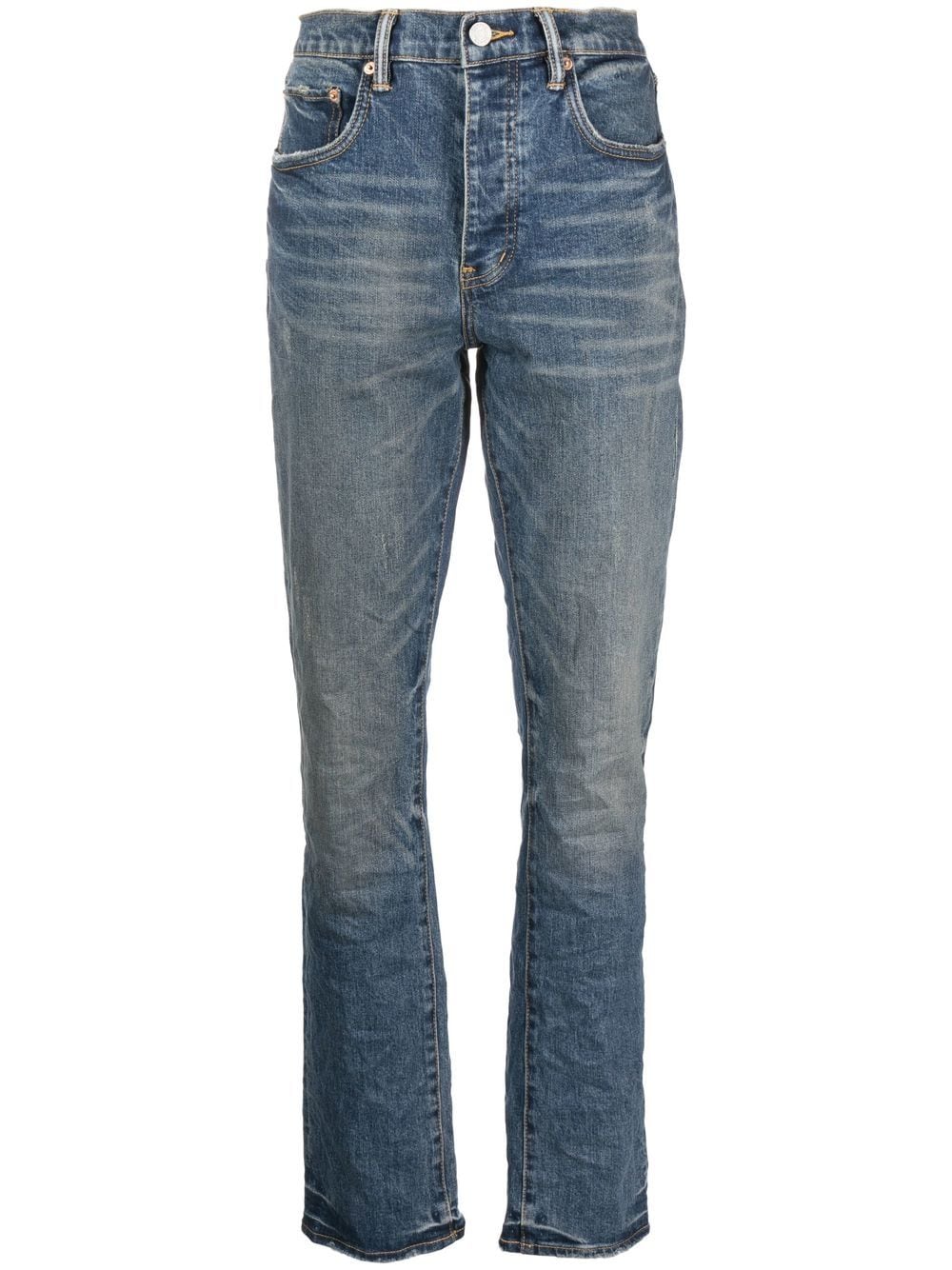 Purple Brand slim-cut leg denim jeans - Blue von Purple Brand