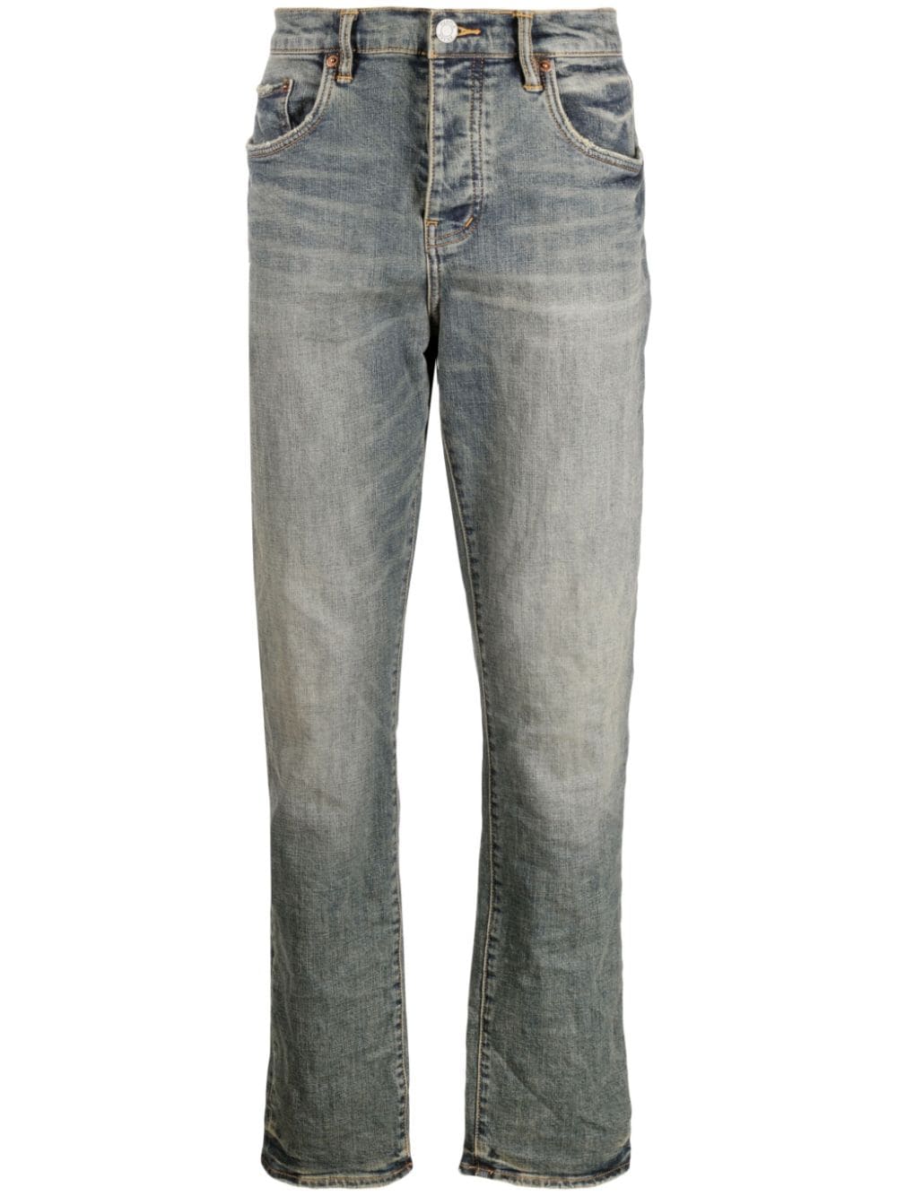 Purple Brand stonewashed slim-fit jeans - Blue von Purple Brand