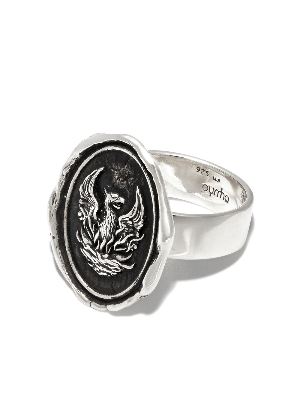 Pyrrha sterling silver Fire Within signet ring von Pyrrha