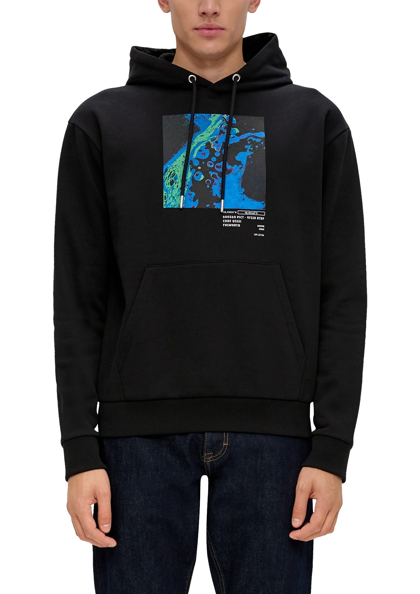 QS Hoodie, mit Frontprint von QS