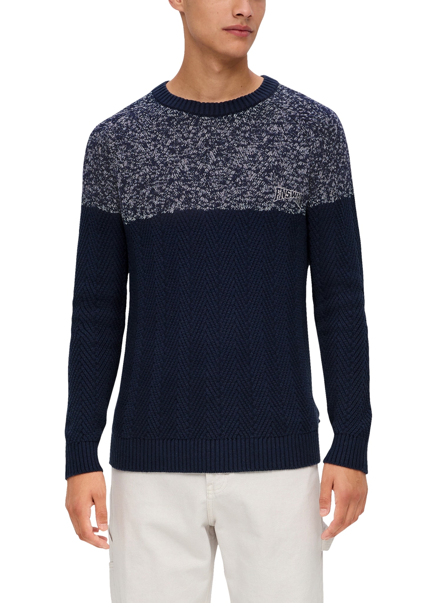 QS Strickpullover, in Colorblock-Optik von QS