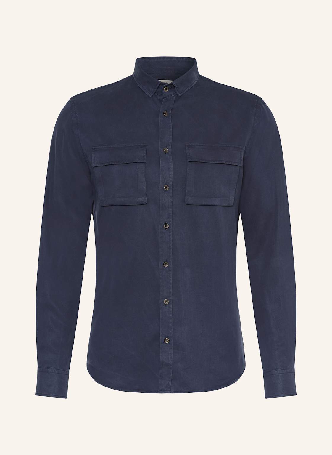 q1 Manufaktur Hemd Slim Relaxed Fit blau von Q1 Manufaktur