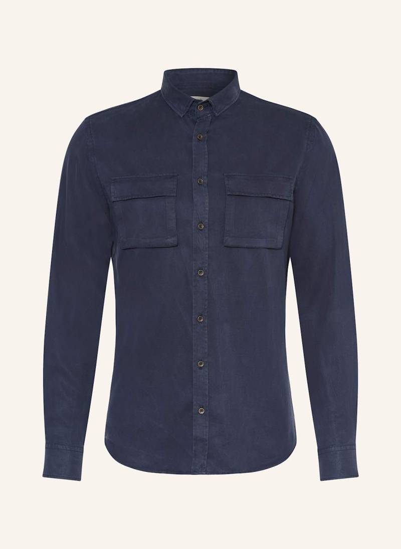 q1 Manufaktur Hemd Slim Relaxed Fit blau von Q1 Manufaktur