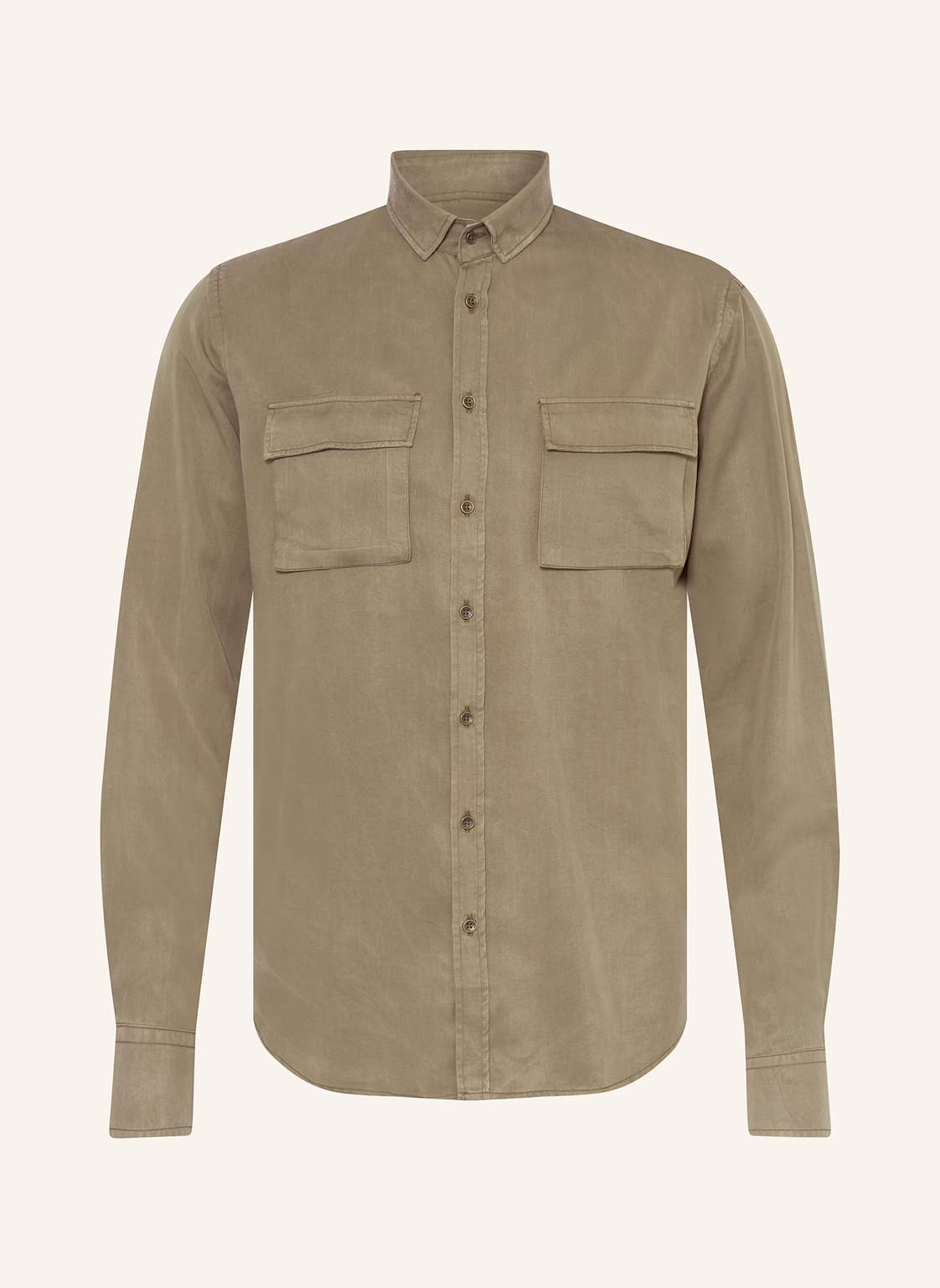 q1 Manufaktur Hemd Slim Relaxed Fit gruen von Q1 Manufaktur