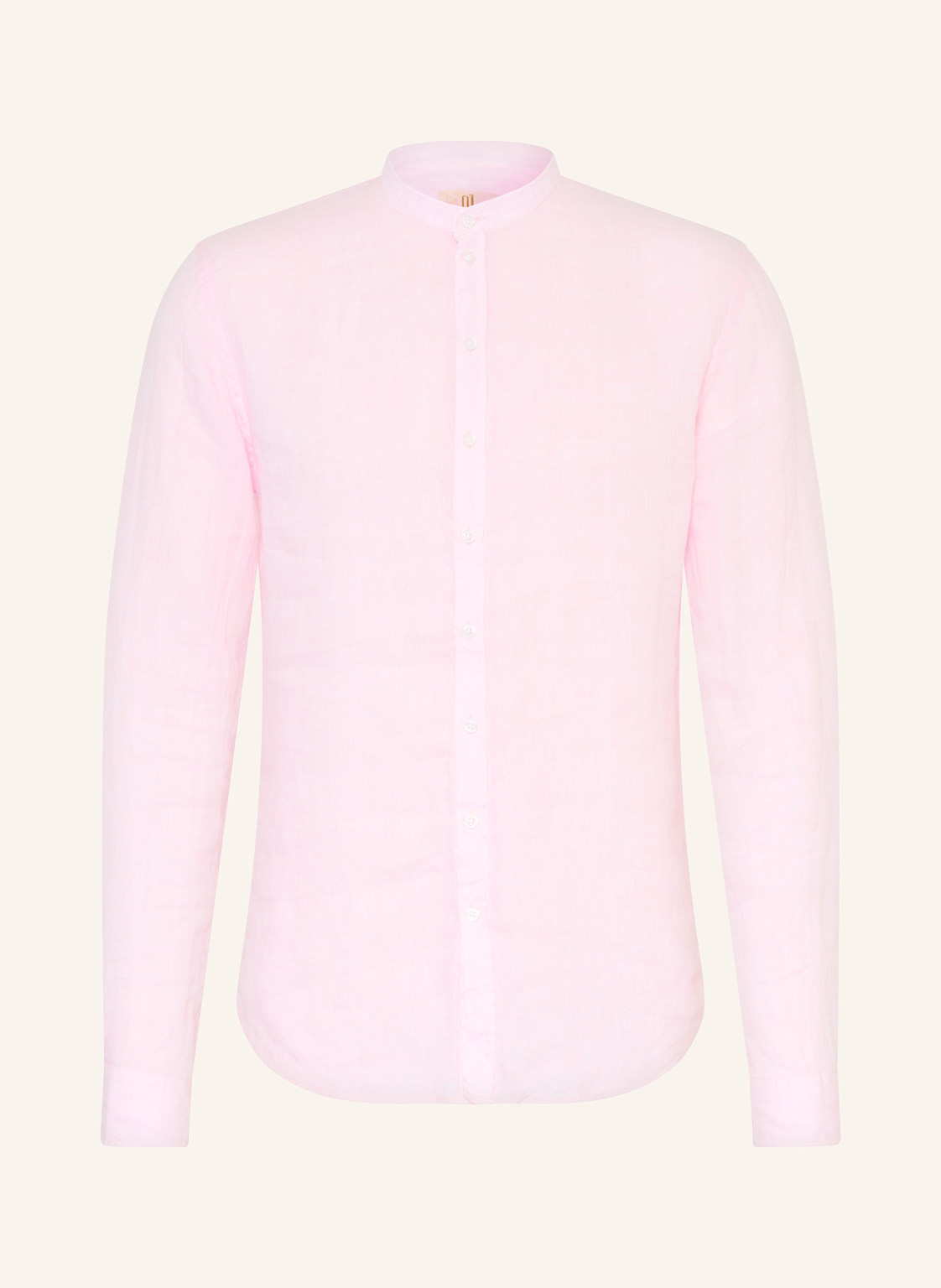 q1 Manufaktur Leinenhemd Comfort Fit rosa von Q1 Manufaktur
