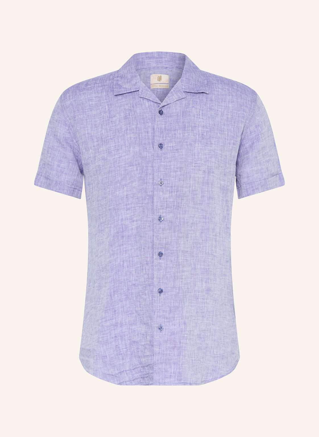 q1 Manufaktur Resorthemd Olly Regular Fit Aus Leinen blau von Q1 Manufaktur