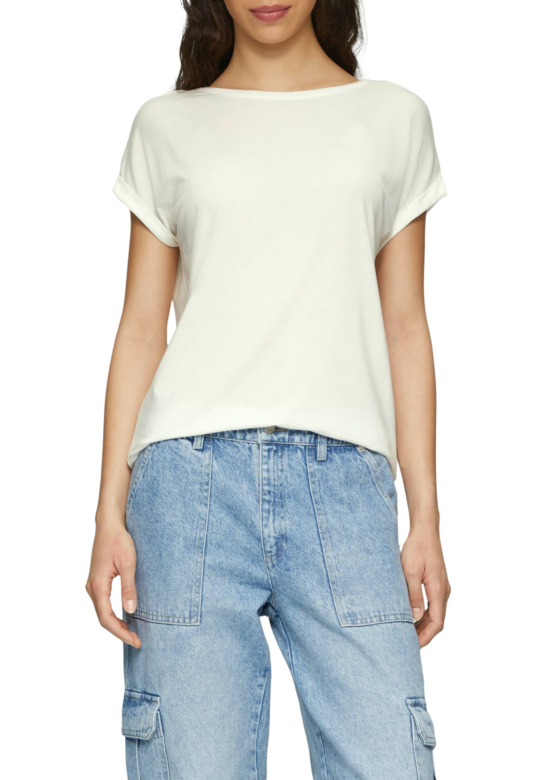QS Kurzarmshirt, mit Ärmelaufschlag QS Kurzarmshirt, mit Ärmelaufschlag von QS