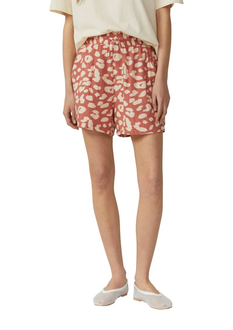 QS Shorts, aus Musselin mit All-Over-Muster von QS