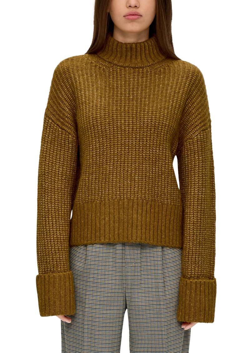 QS Strickpullover, mit fixiertem Umschlag von QS