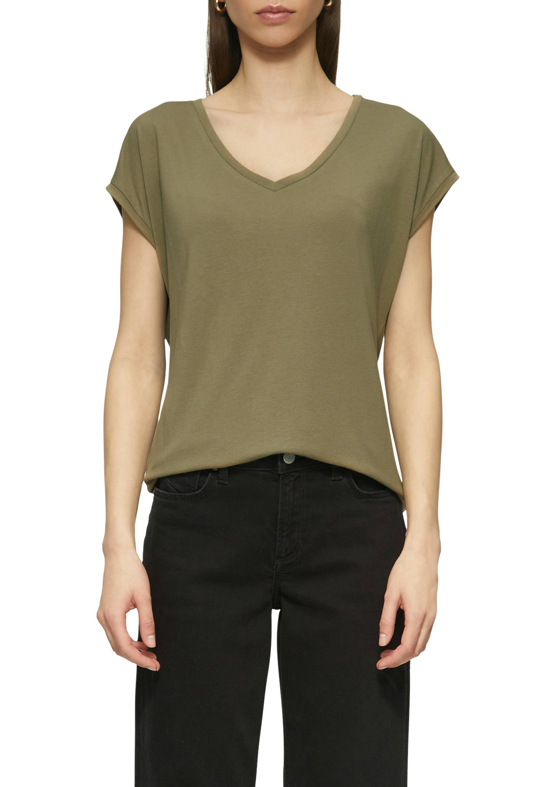 QS T-Shirt, mit V-Ausschnitt QS T-Shirt, mit V-Ausschnitt von QS