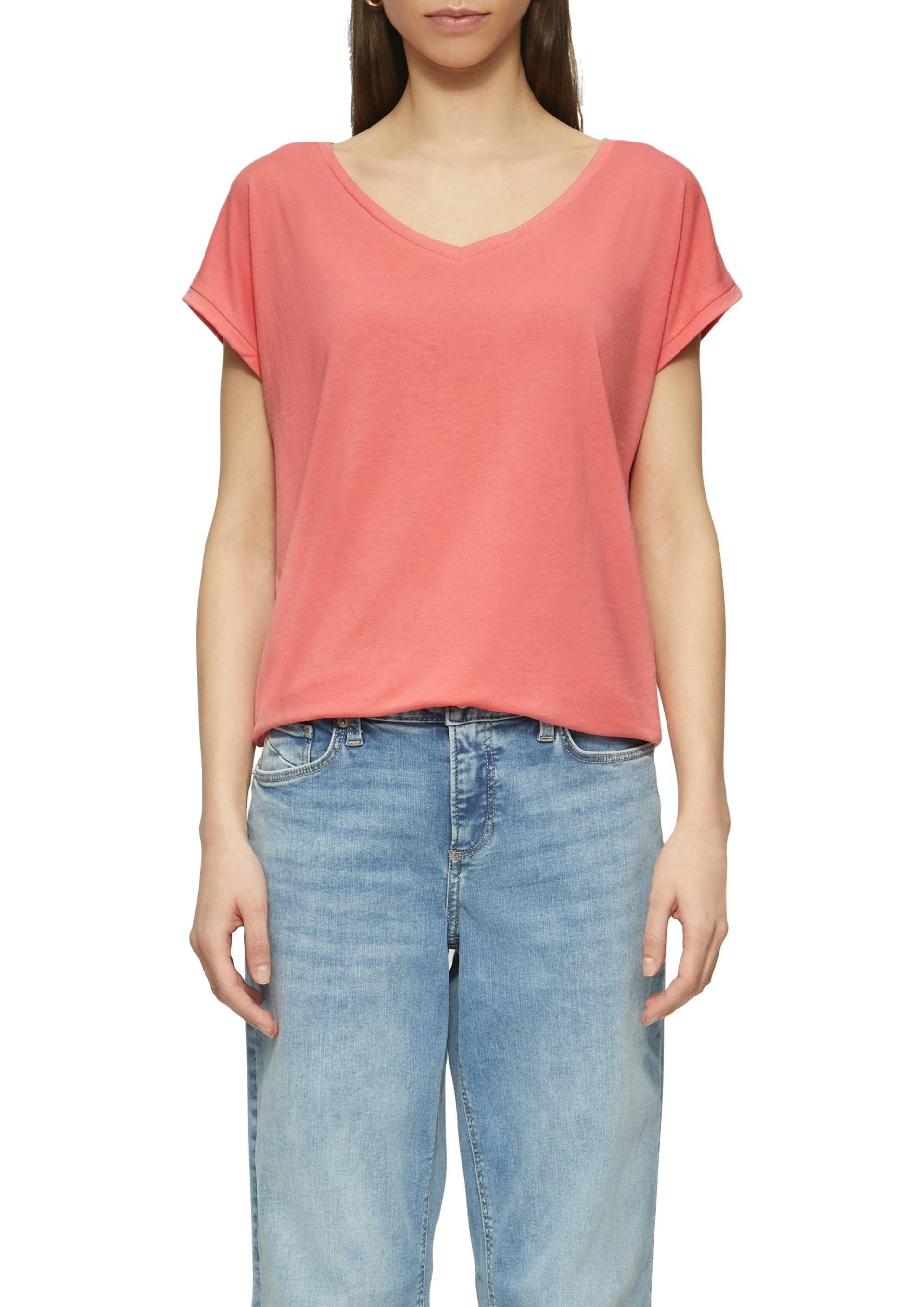 QS T-Shirt, mit V-Ausschnitt QS T-Shirt, mit V-Ausschnitt von QS