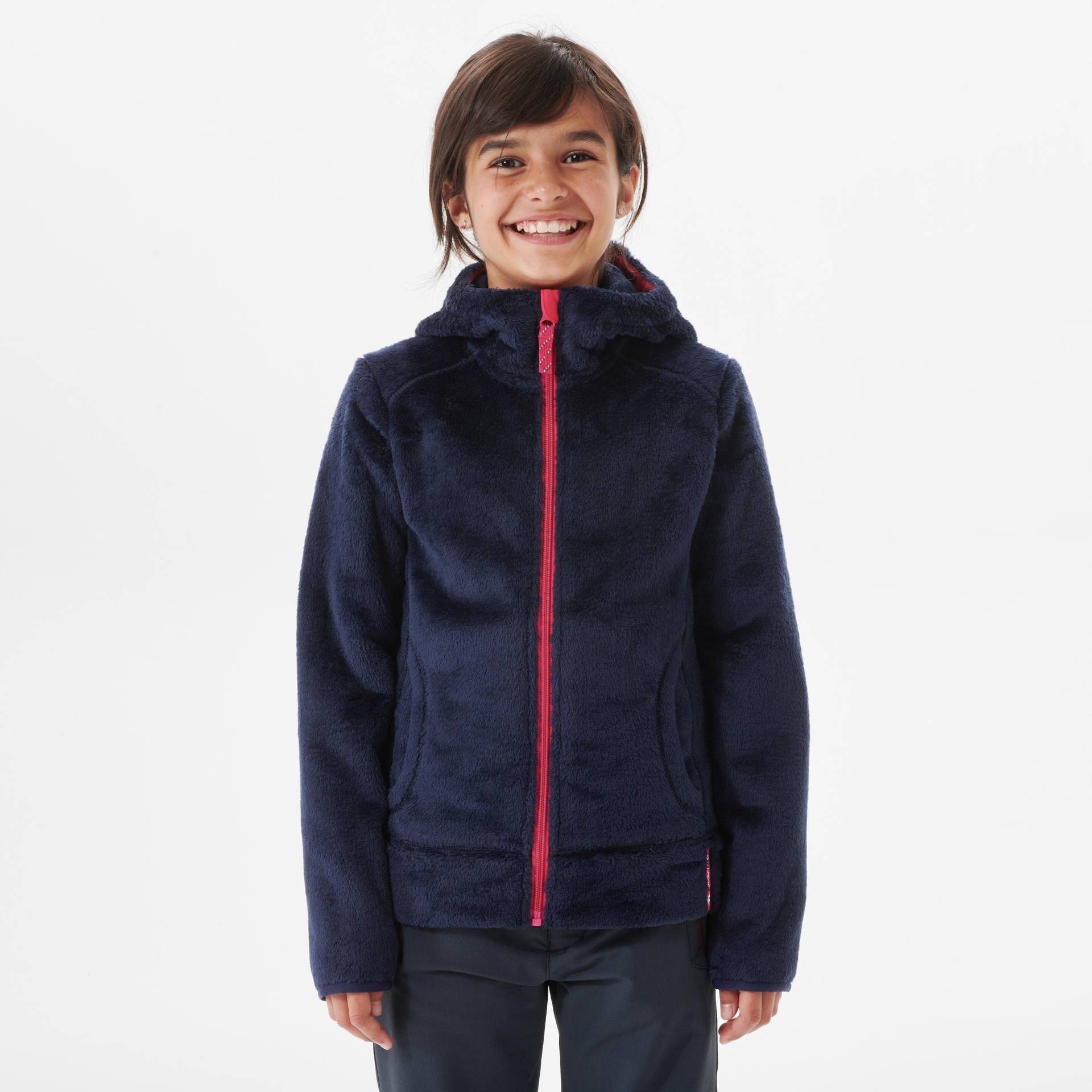 Fleece - Mh500 Unisex Blau Bedruckt 141-148CM von QUECHUA