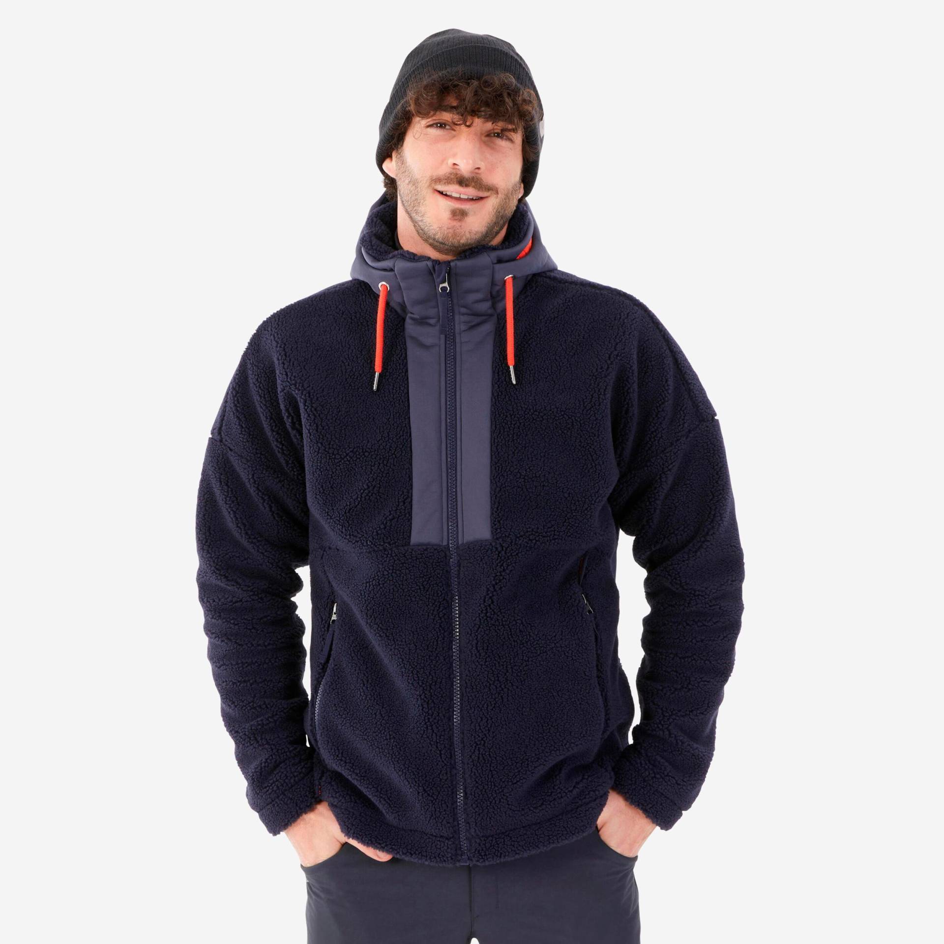 Fleece - Sh900 Herren Blau Bedruckt 3XL von QUECHUA