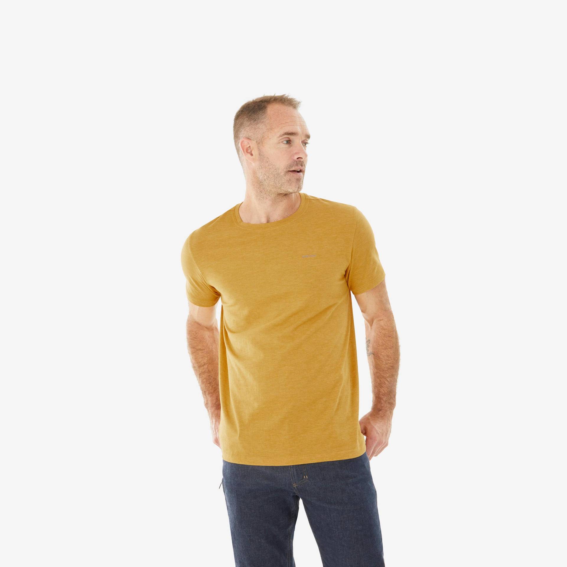 Kurzarmshirt - Nh500 Herren Gelbgold 52/2XL von QUECHUA