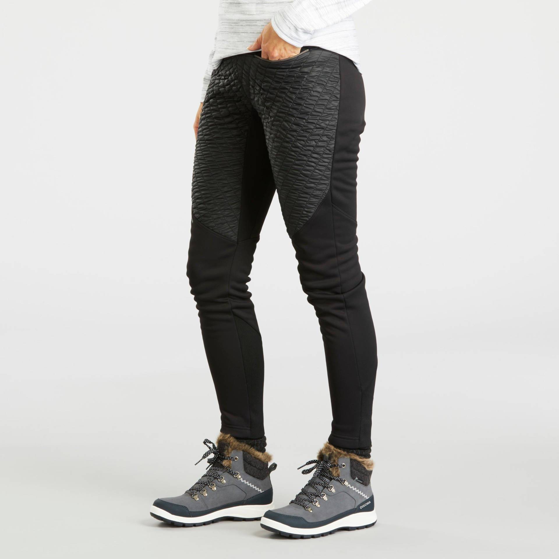 Leggings - Sh500 Damen Schwarz Leicht XXL von QUECHUA