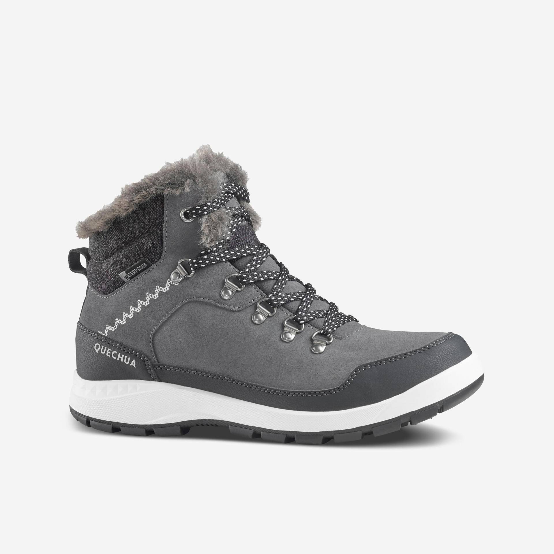 Schuhe - Sh900 Mid Damen Gewittergrau 38 von QUECHUA