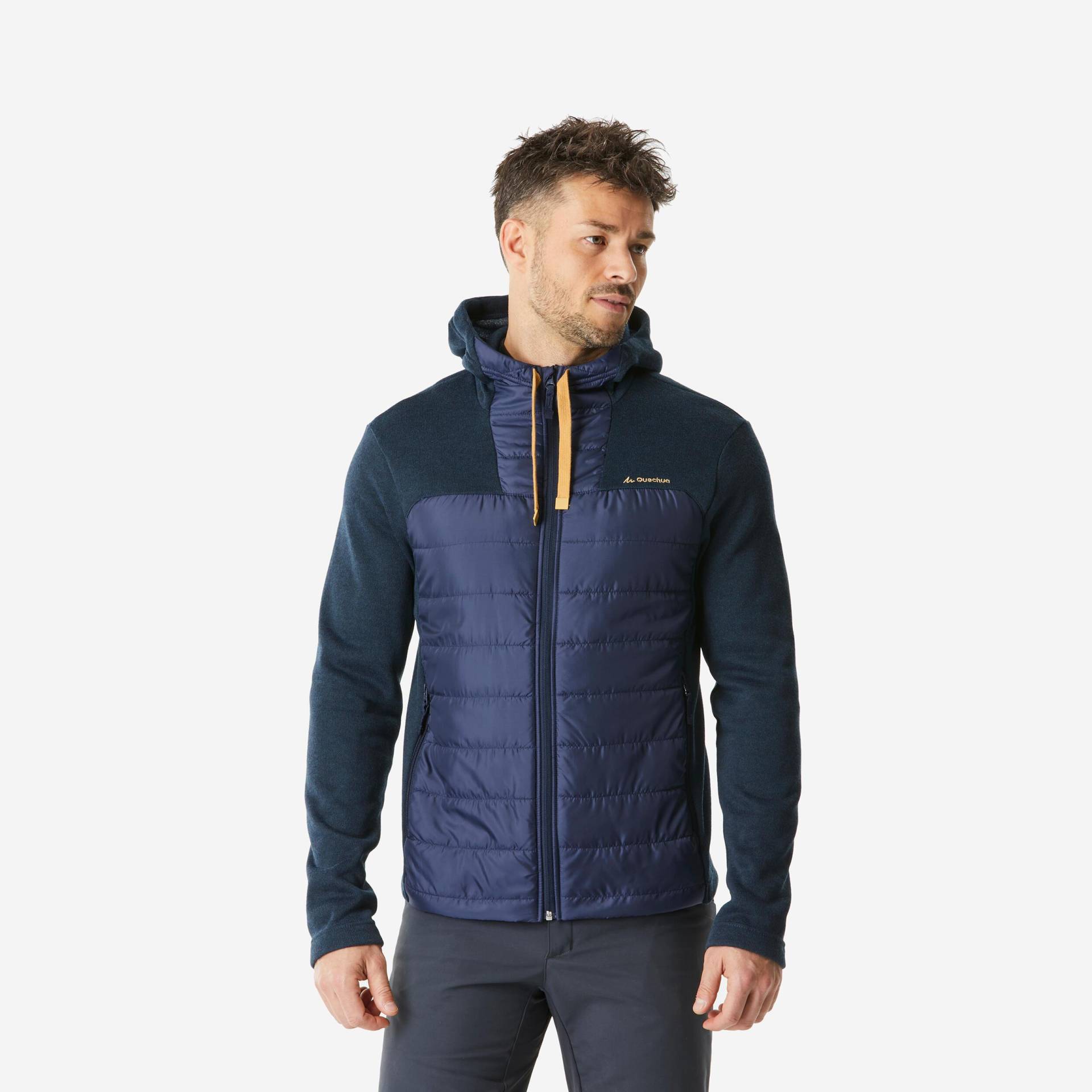 Pullover - Nh100 Herren Blau Bedruckt 3XL von QUECHUA