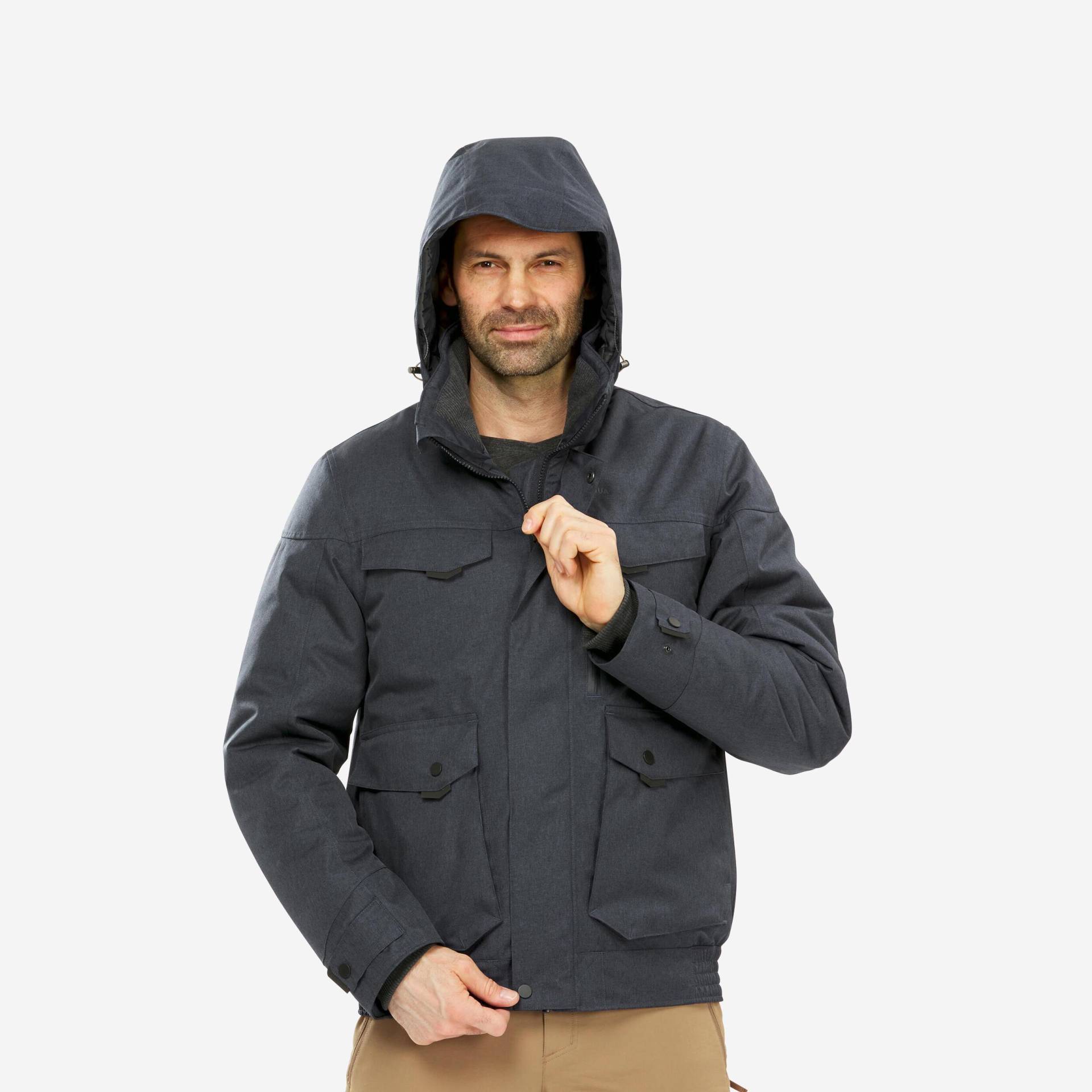 Jacke - Sh500 Herren Schwarz Leicht 3XL von QUECHUA