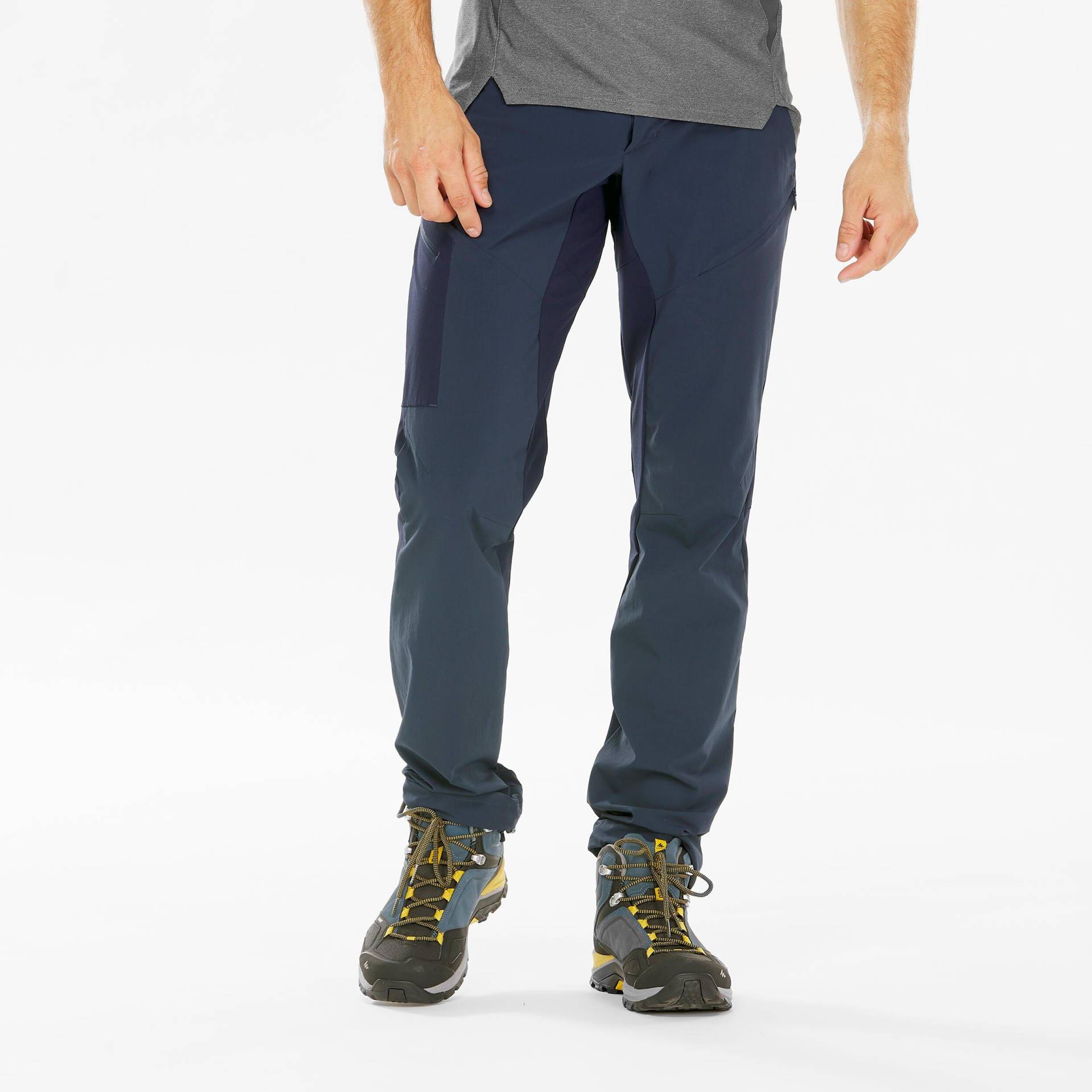 Sporthose - Mh500 Herren Blau Bedruckt 46/L/XL von QUECHUA