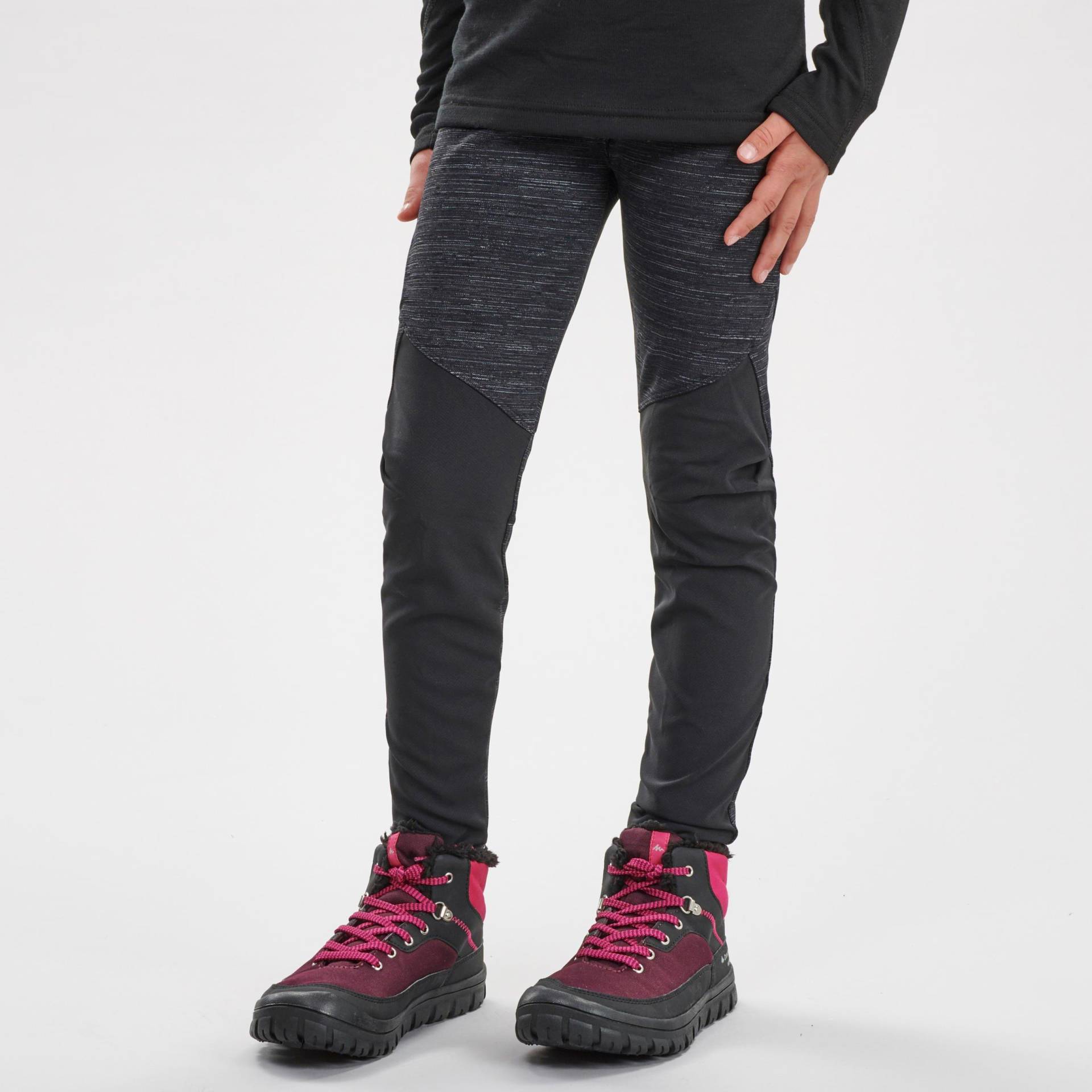 Leggings - Sh100 Unisex Schwarz Leicht 8-10A von QUECHUA