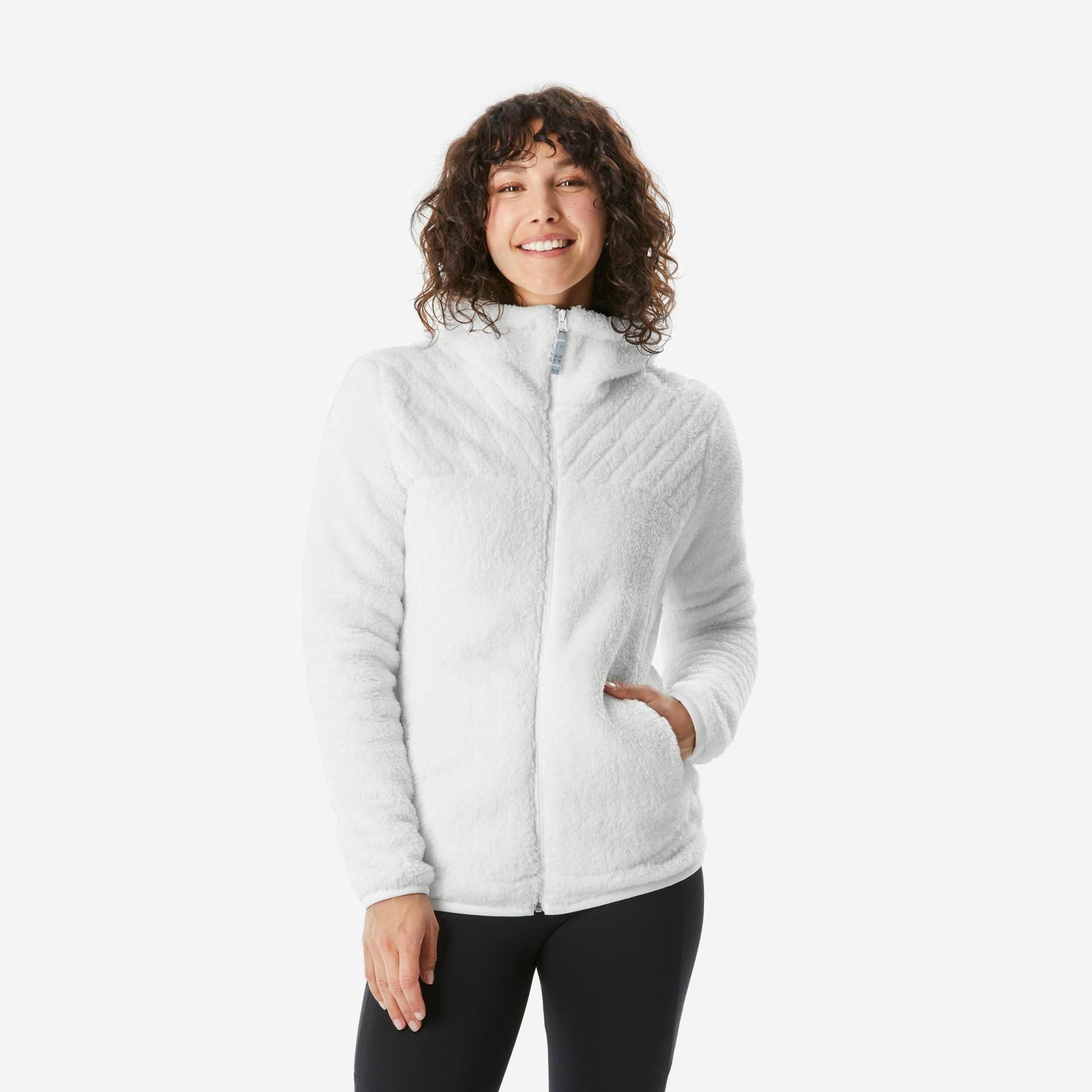 Fleece - Warm Sh500 W Damen Weiss  52/2XL von QUECHUA