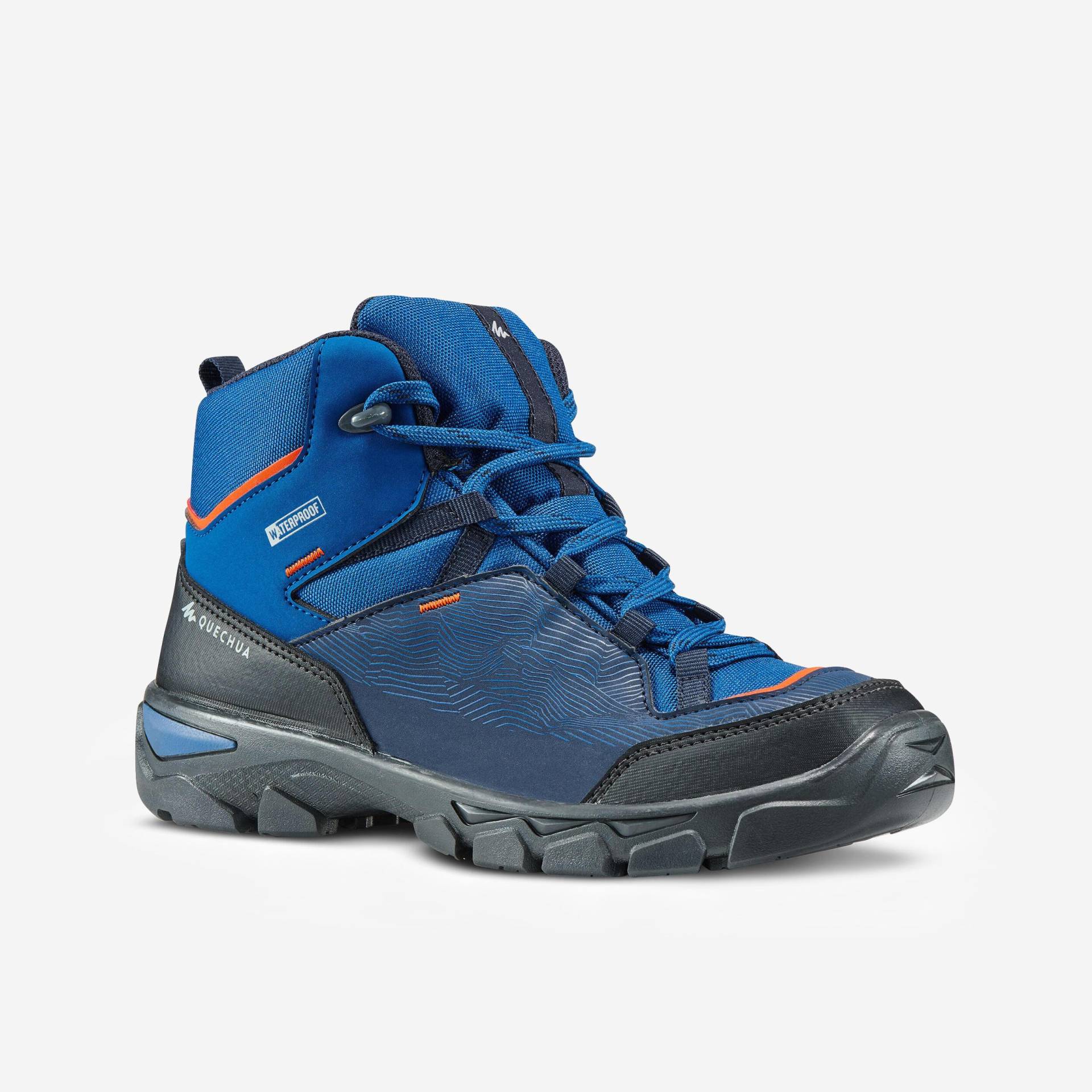 Schuhe - Mh120 Mid Wtp Unisex Blau Bedruckt 36 von QUECHUA