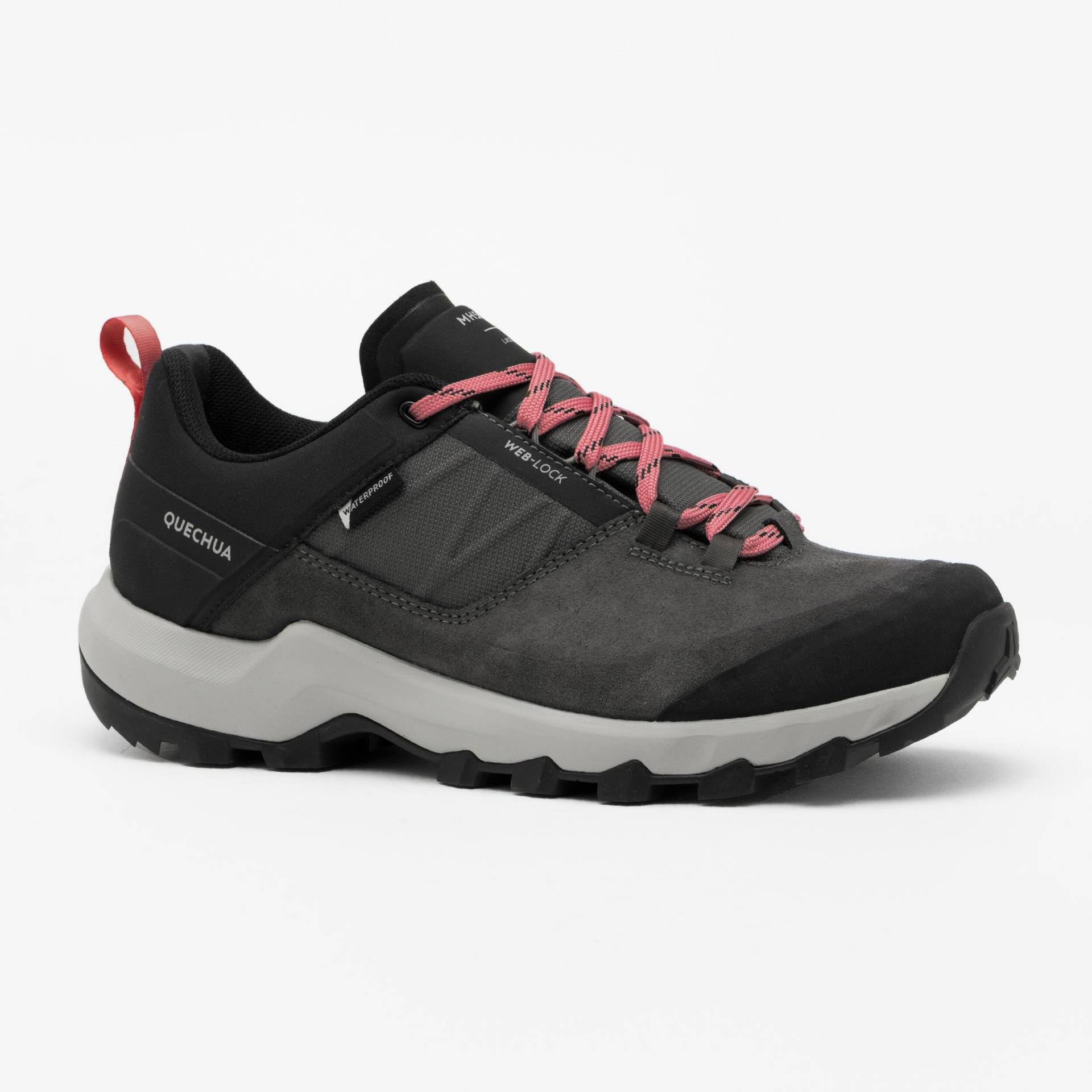 Schuhe - Wanderschuhe Wasserdicht Bergwandern - Mh500 Damen Taubengrau 41 von QUECHUA